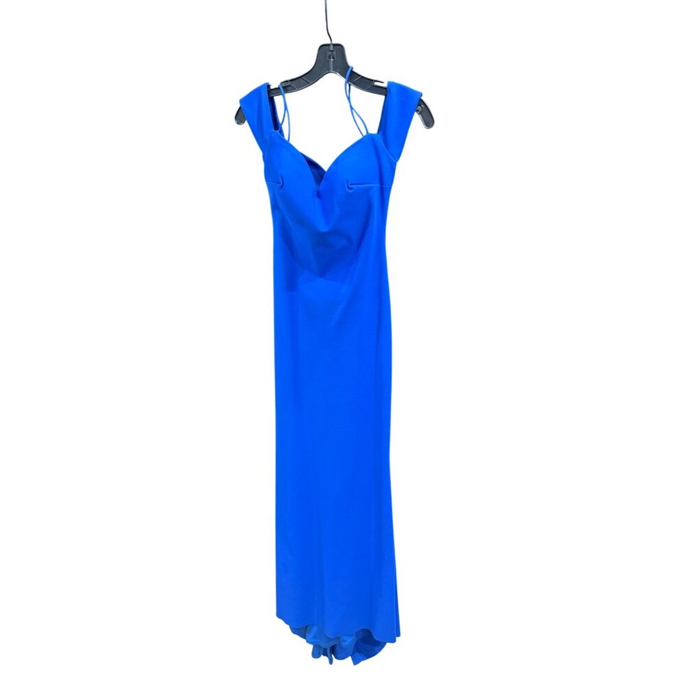 Tarik Ediz Royal Blue Evening Gown